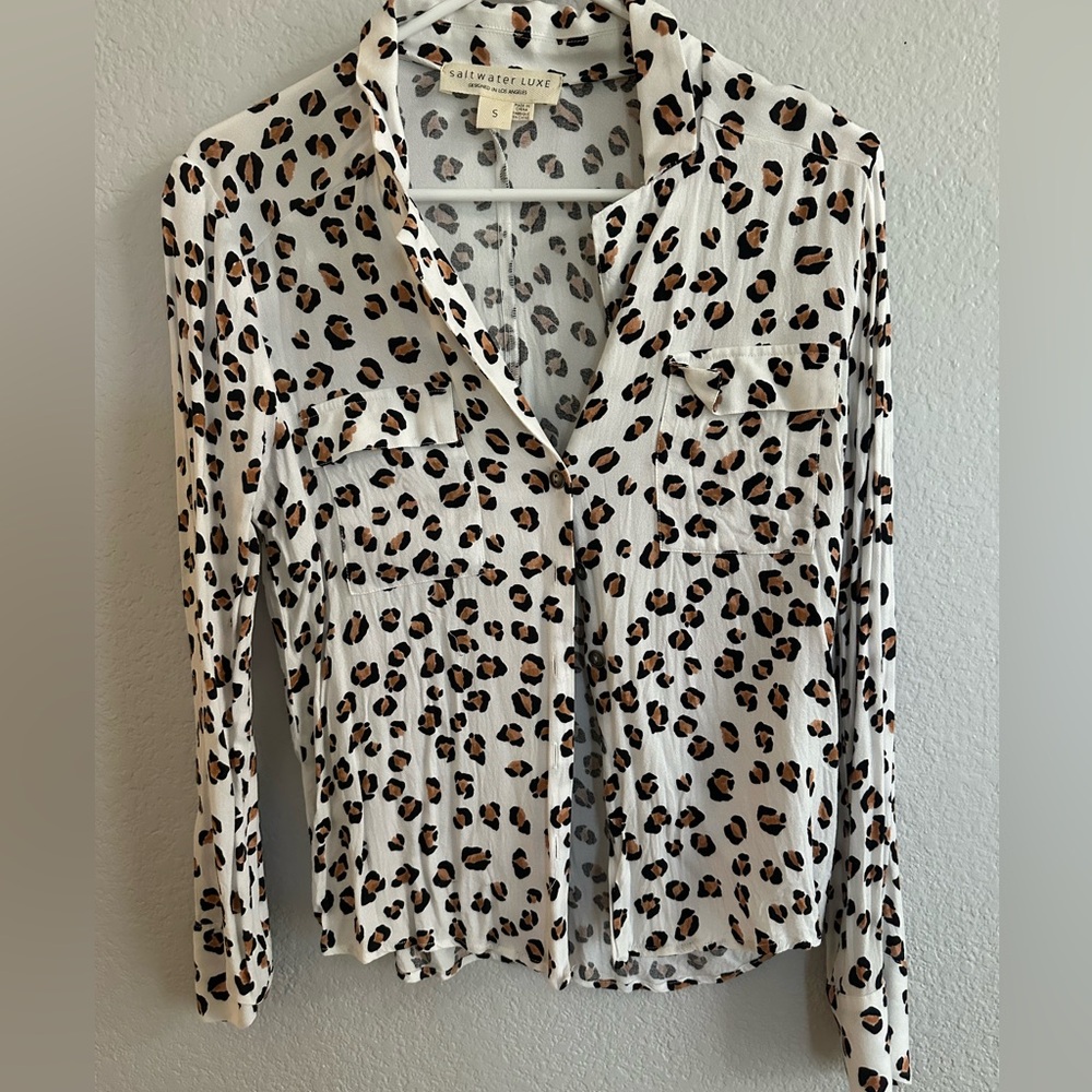 Women’s leopard print blouse